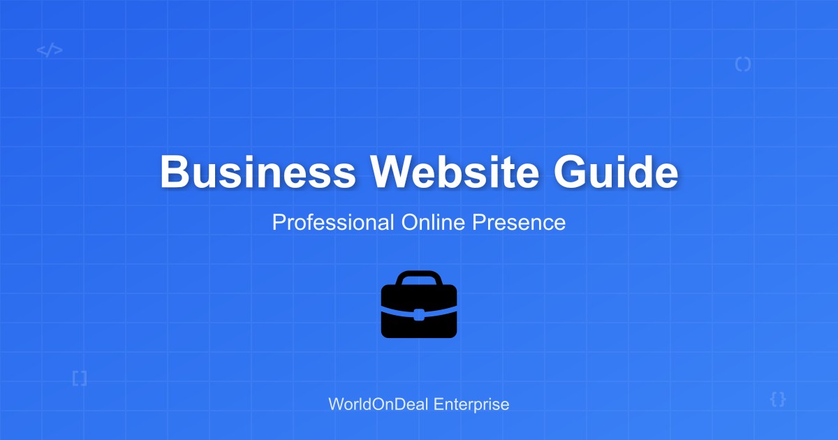 Business Website Guide: How to Create Your Own Business Website